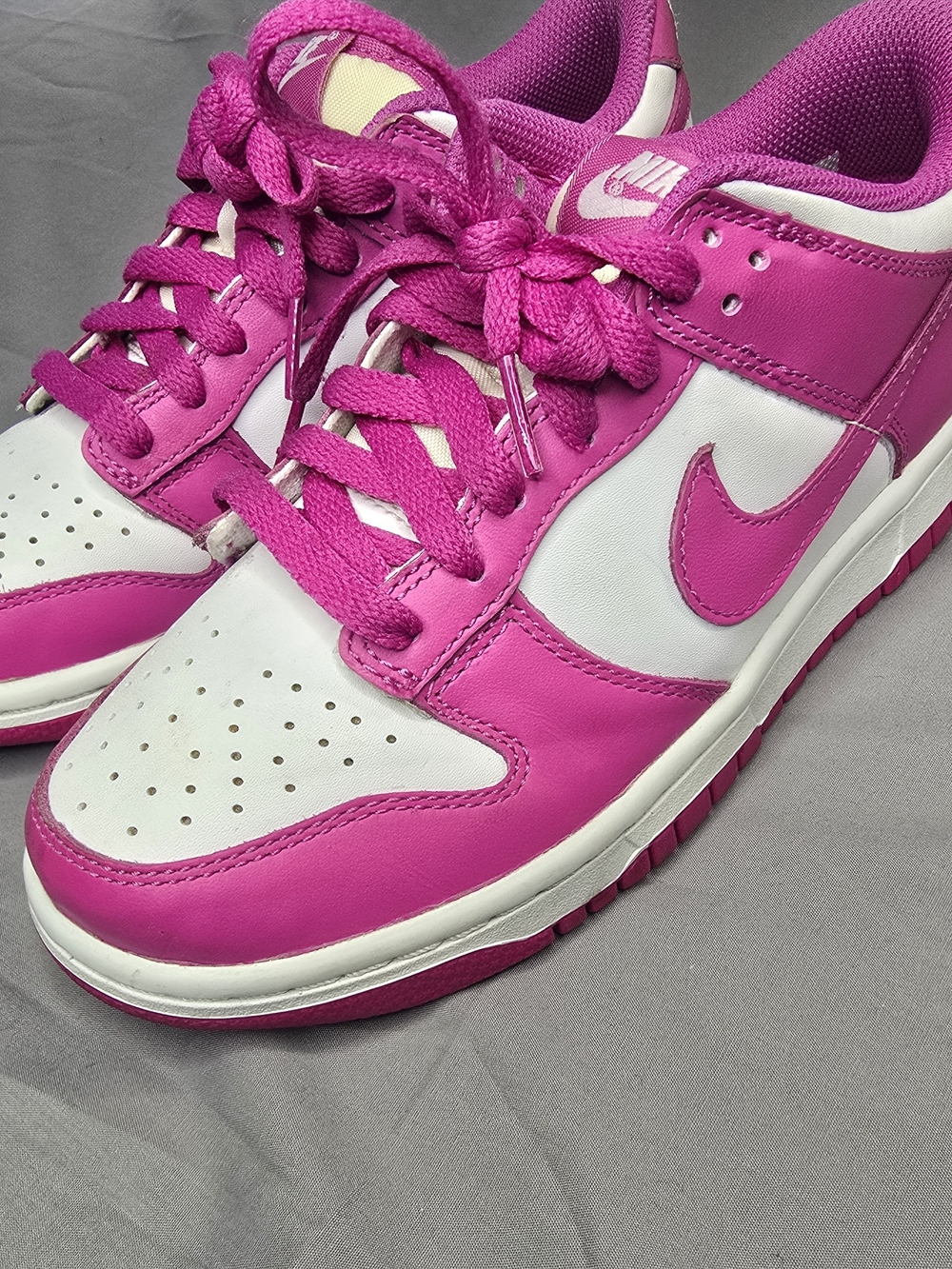 Nike Dunk Low Active Fuchsia Pink White GS Youth Size 5Y FJ0704-100
